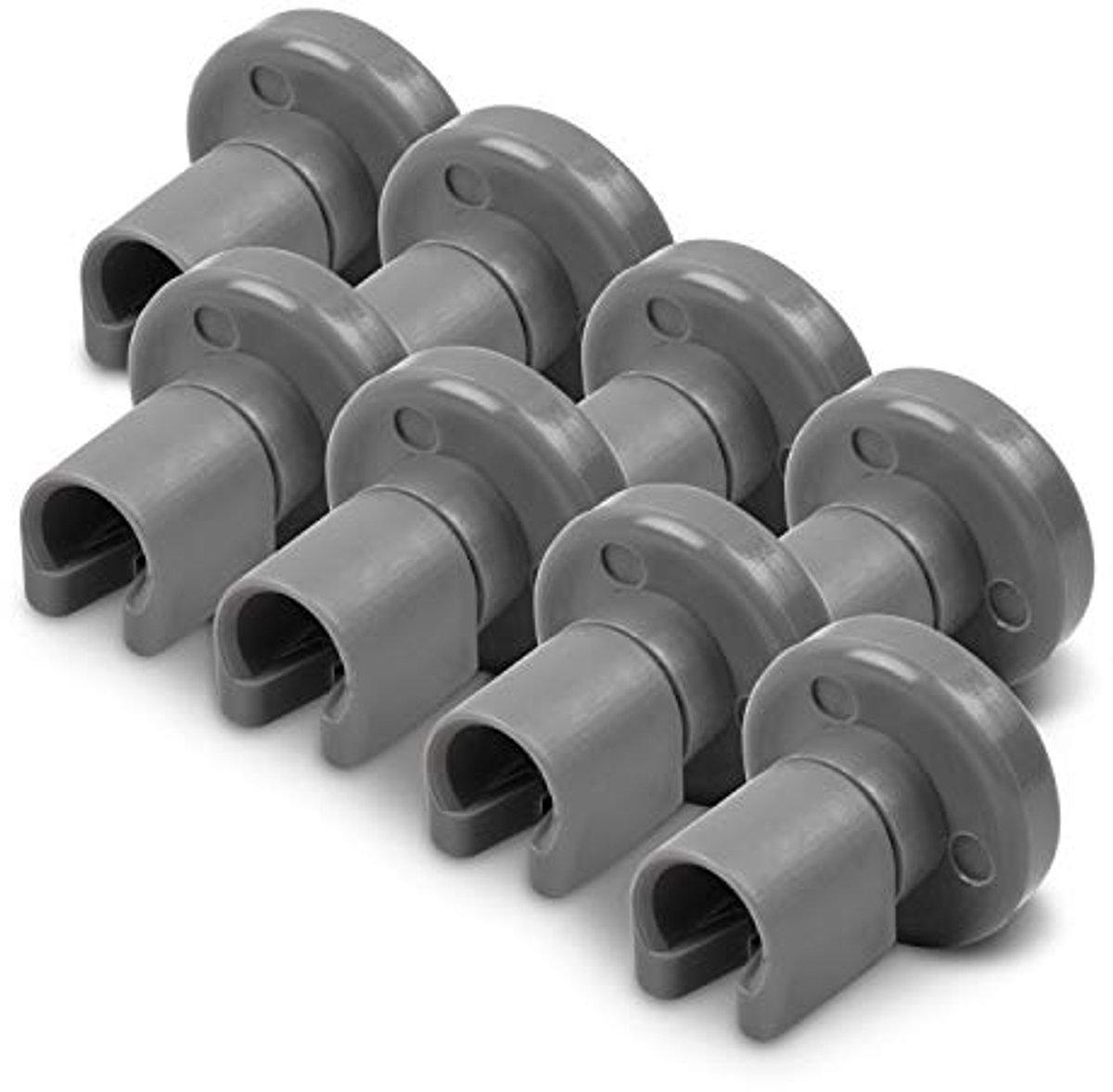 Universele vervanging bovenmandwielen Ø 25 mm - 8-delige set voor afwasmachine