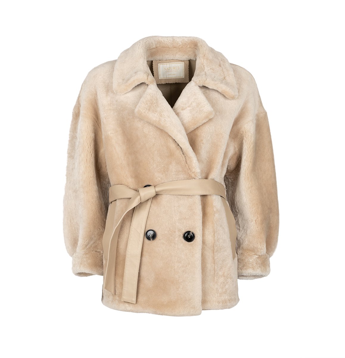 Natures Collection Rosie Jas Dubbelzijdige schapenvacht Beige