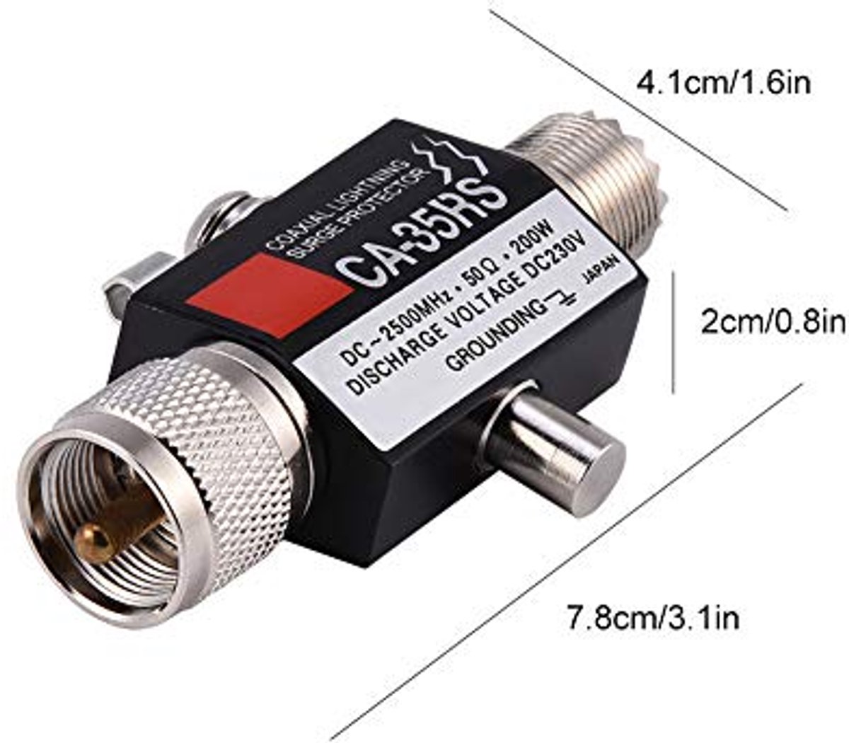 Vbest life Coaxial Surge Protector TV Antenna Flash Conductor Socket UHF Socket