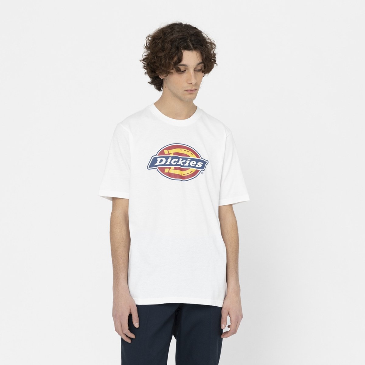 Short Sleeve T-Shirt Dickies Icon Logo Unisex Wit