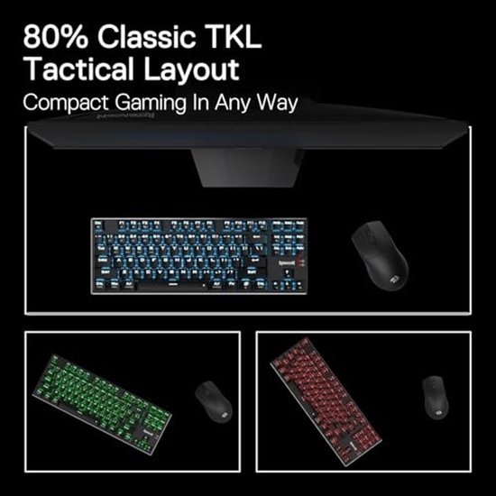 RGB Mechanical Gaming Keyboard 87 Keys with Aluminum Base and Silent Switches — afbeelding 2