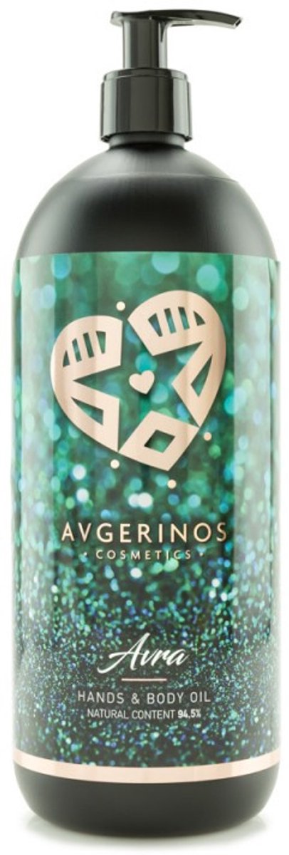 AVGERINOS AVRA (AURA) 1 LITER - PROFESSIONELE BODY OLIE - MASSAGEOLIE - HUIDOLIE - HAAROLIE