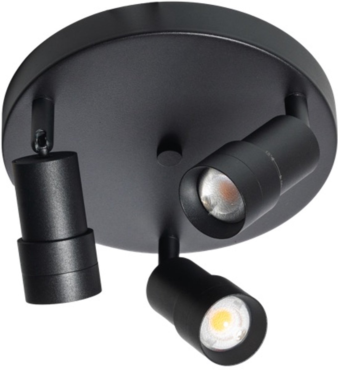 ETH Spot Liam Led hoek instelbaar 3 step dimming 2700k 3x7w zwart Dia.200mm