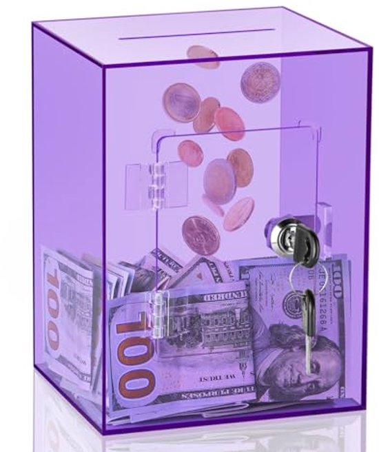 Transparante spaarpot van bestel je online bij
