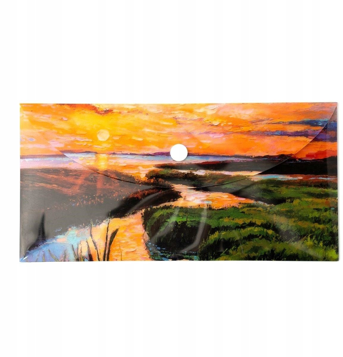 Narcissus VISTA DL Map met Rivierprint - Sluiting met Drukknop