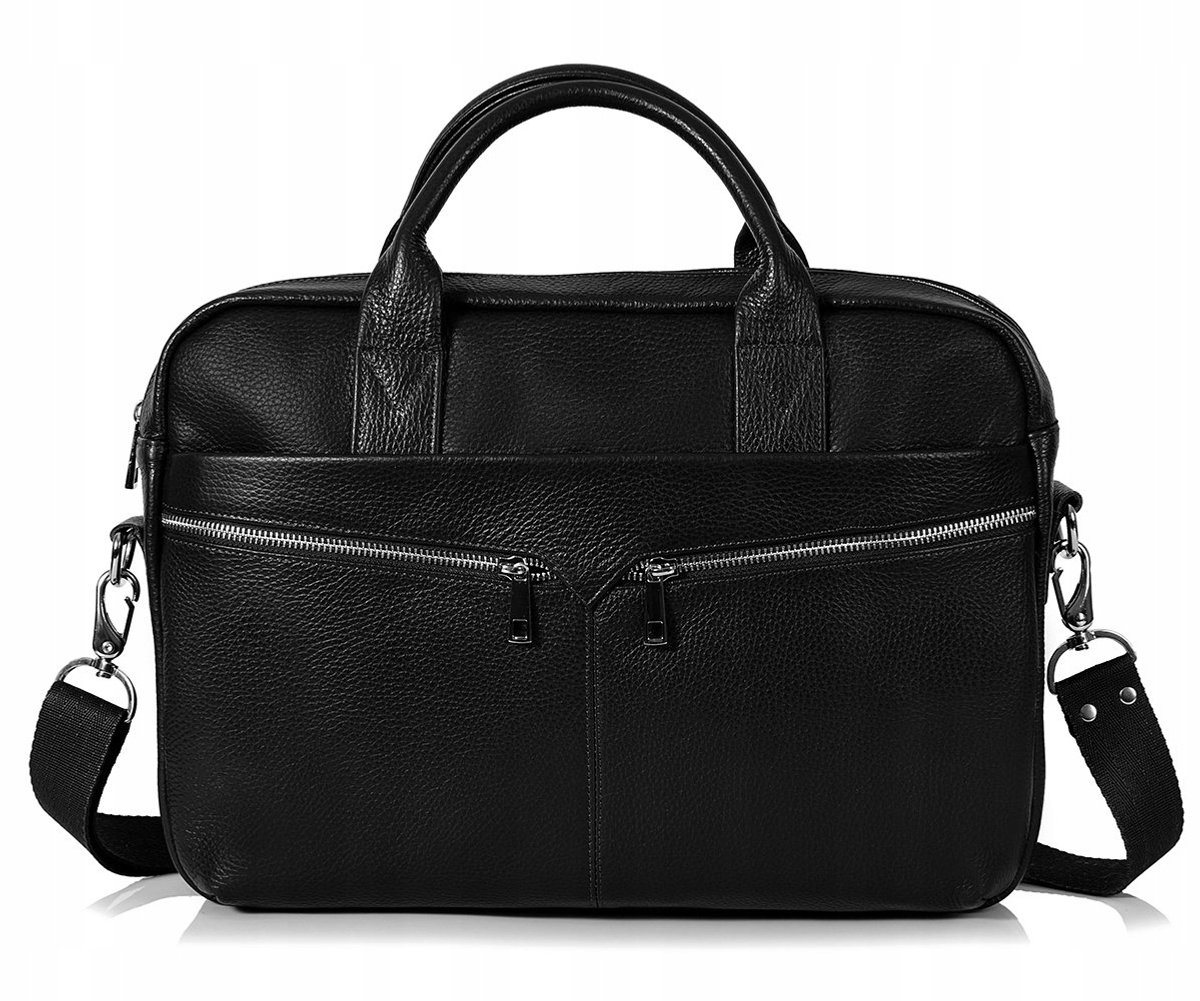 Solome Laptoptas Leer Zwart ST01 Stone - Stijlvol & Praktisch