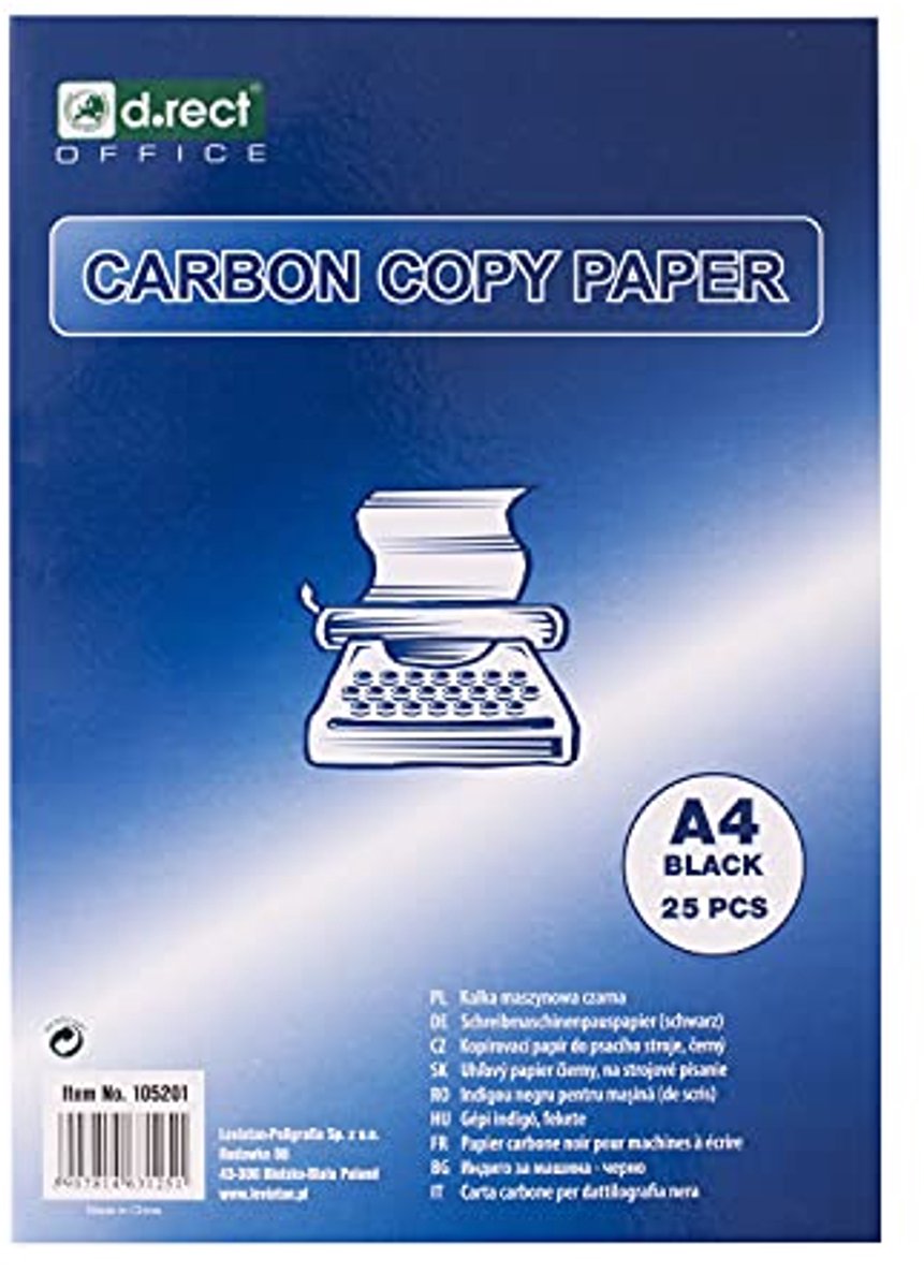 Carbonpapier DIN A4 - 25 vellen zwart