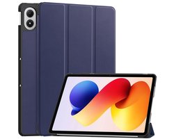 Coverup Tablethoes geschikt voor Xiaomi Redmi Pad 2 Pro Hoesje - Tri-Fold Book Case met Wake/Sleep - Blauw