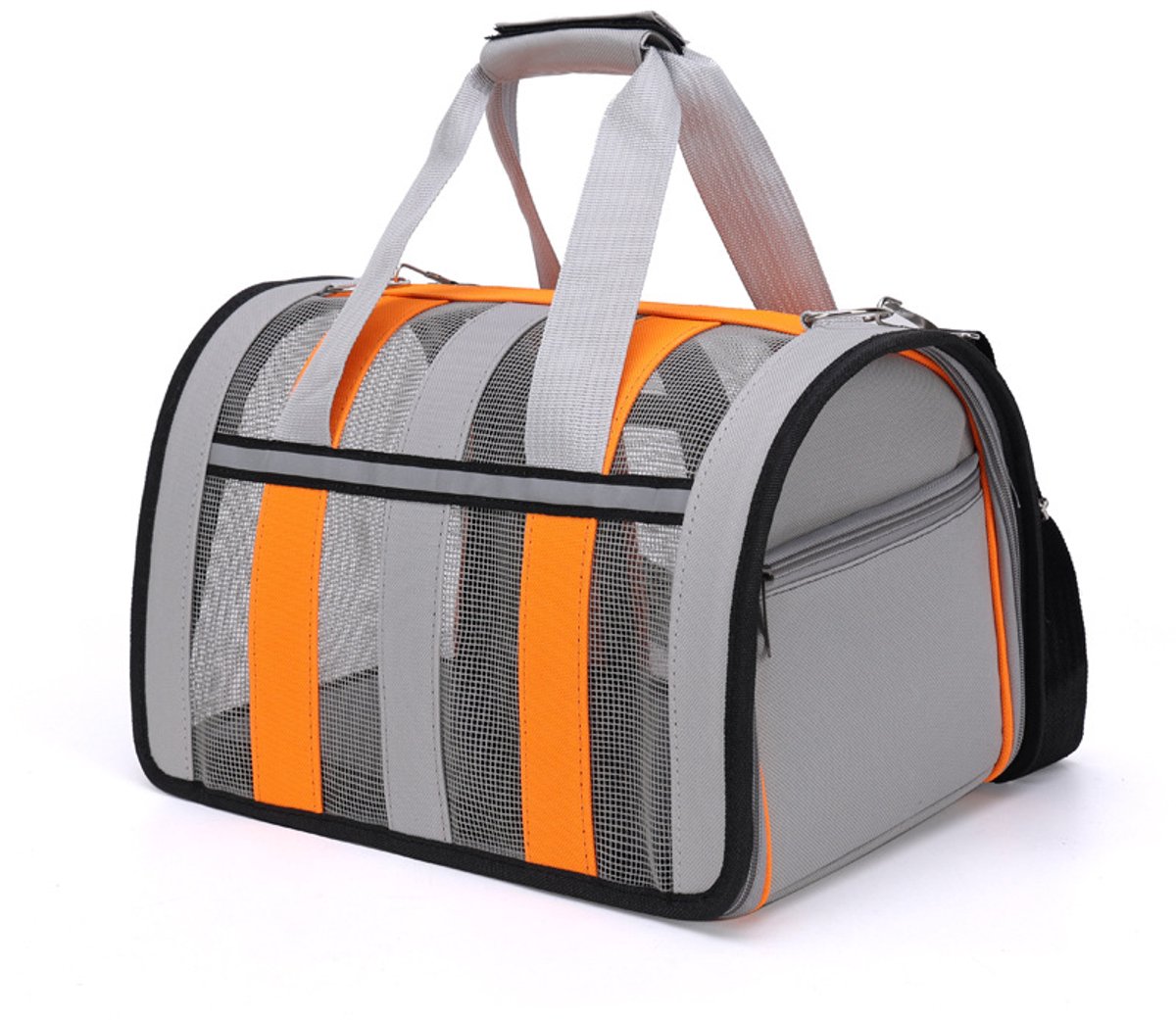 Kattendraagtas - Reismand Huisdier - Comfortabel Reizen - Waterdichte Oxford Stof - M - Grijs