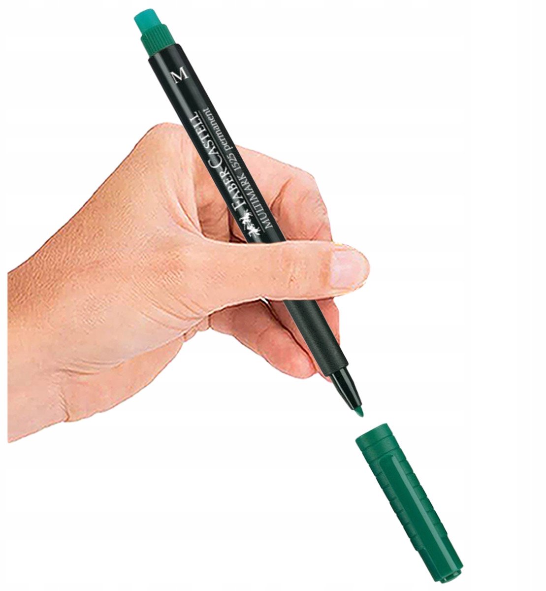 Faber-Castell Groene Stift met Gom - Permanent en sneldrogend