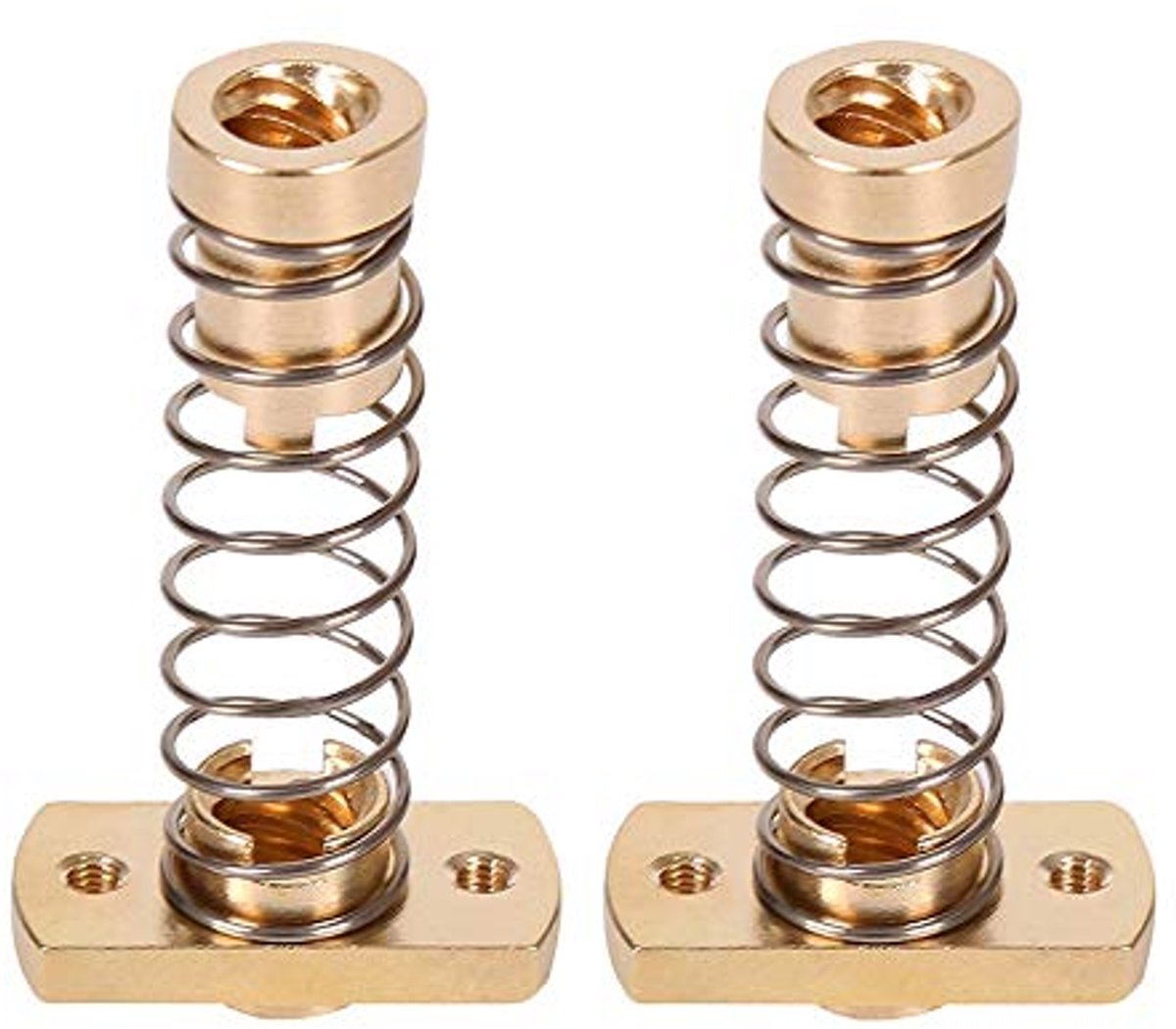 2 Stuks T8 Anti-terugslagmoer voor 3D-printer - Veerbelast en Messing