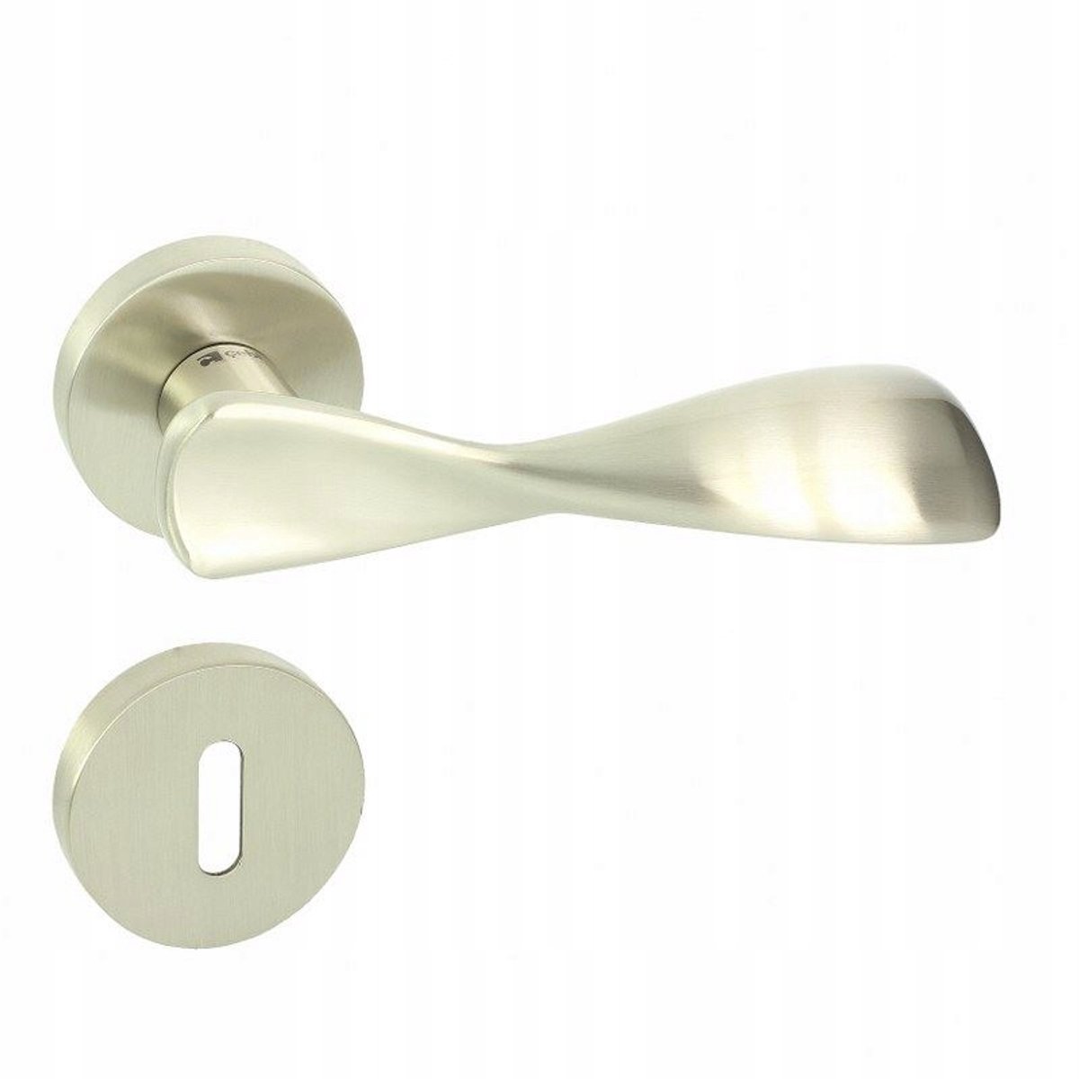 DUNCAN-R M9 nikkelen deurkruk met BB-schild