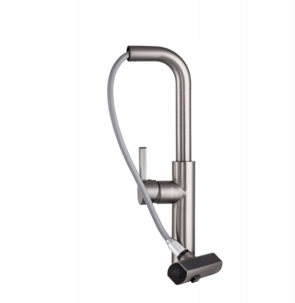 GAMMA Keukenmengkraan Gun Metal - Uittrekbaar, 3 Functies