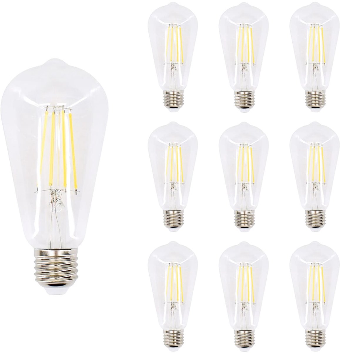 Bemko Premium LED Lamp E27 - vervangt 70W (7W) - 950lm - 2700K Warm Wit - 230V - 10 stuks