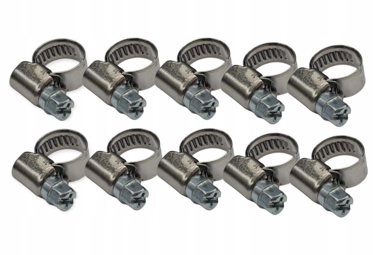 RVS Slangklem 8-12mm W2 - 10 Stuks