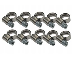 RVS Slangklem 8-12mm W2 - 10 Stuks
