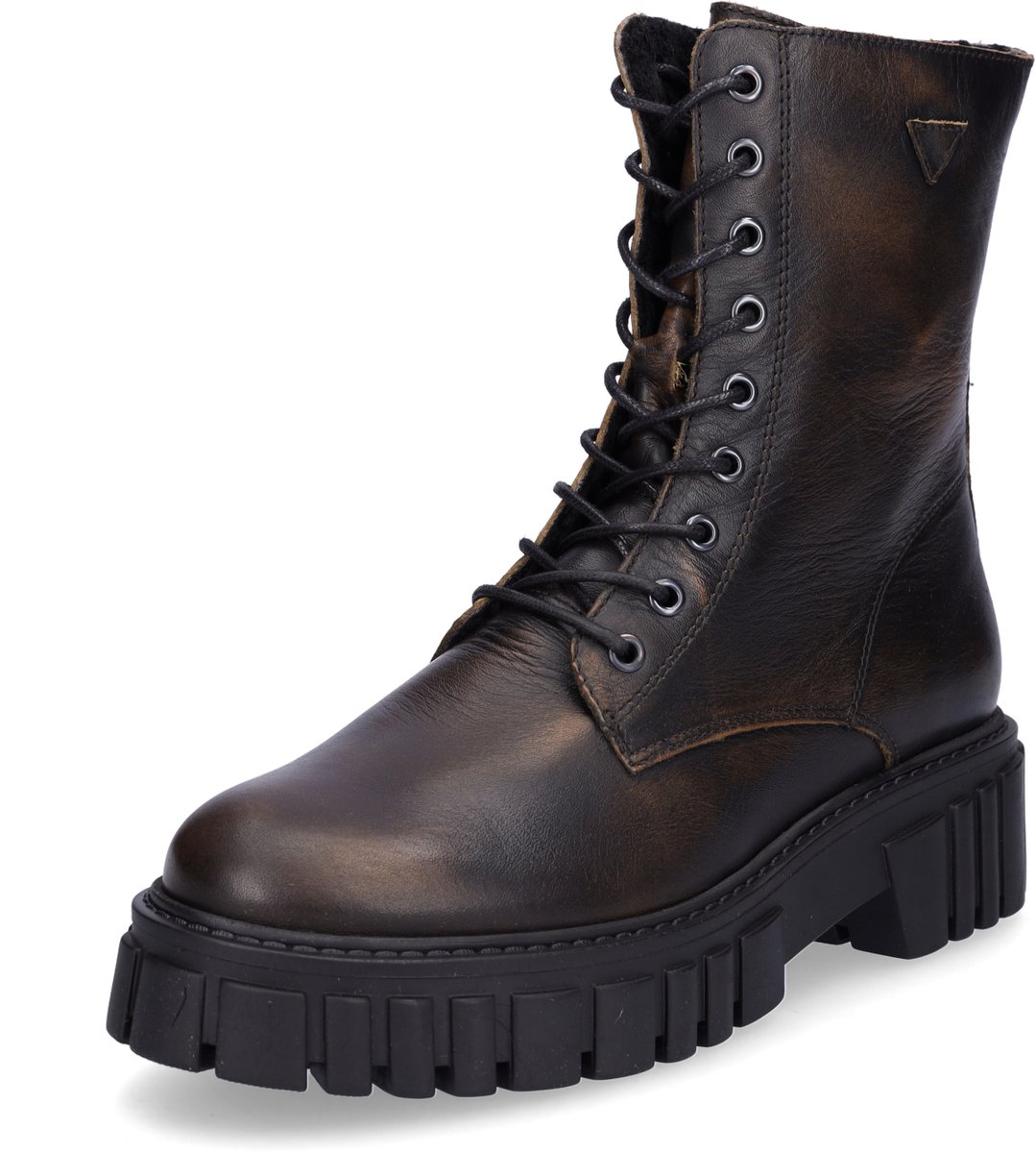 Palpa dames veterlaarsjes cognac