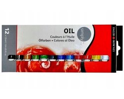 Daler Rowney Simply Oil Paint Set - 12 kleuren, 12 ml