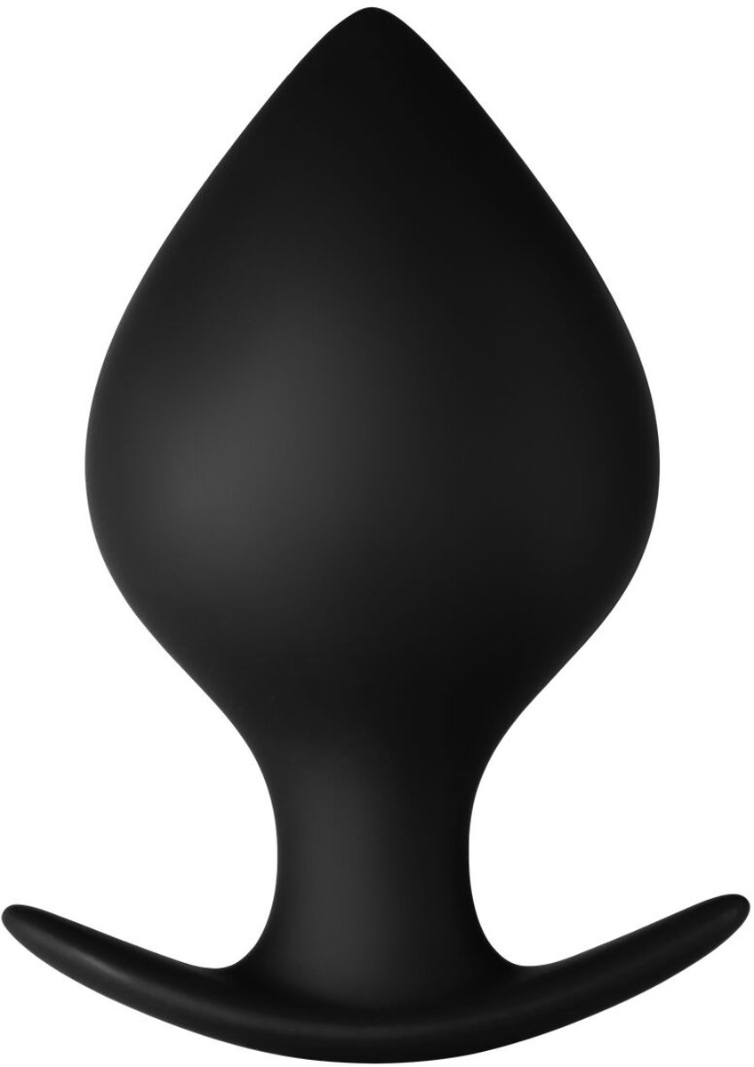 Forto F-63 Rattler Spade Large Anaalplug - Zwart - 11.9 cm