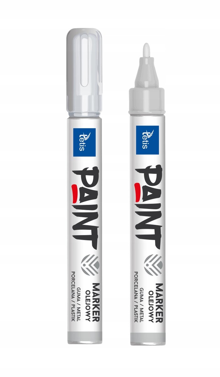 Tetis Olieverf Marker Zilver 2mm Rond - Duurzaam en Veelzijdig