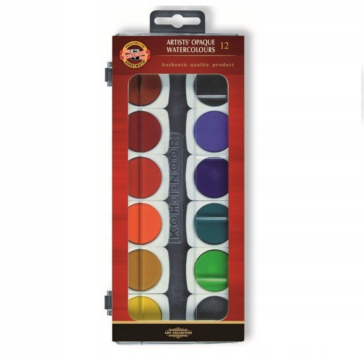Koh-I-Noor aquarelverf 12 stuks - levendige kleuren