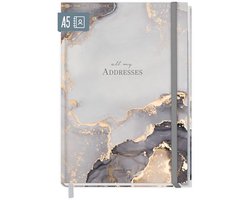 A5 Adresboek met A-Z Index - Duurzaam & Klantvriendelijk, Perfect voor Contacten, Verjaardagen & Wachtwoorden