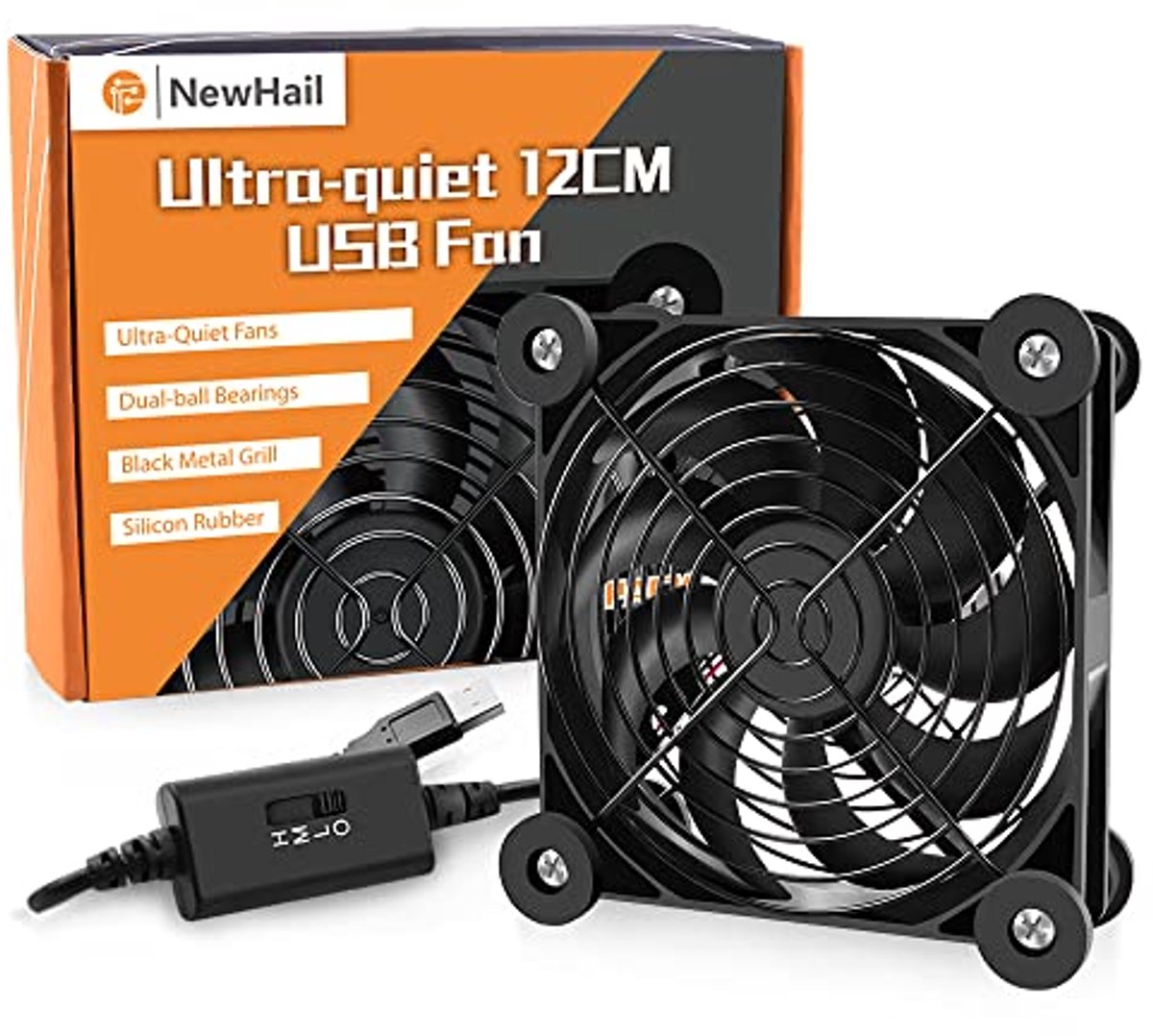 Image of 120mm USB Ventilator met 3 Instelbare Snelheden - Ultra Stille Koeling voor Elektronica