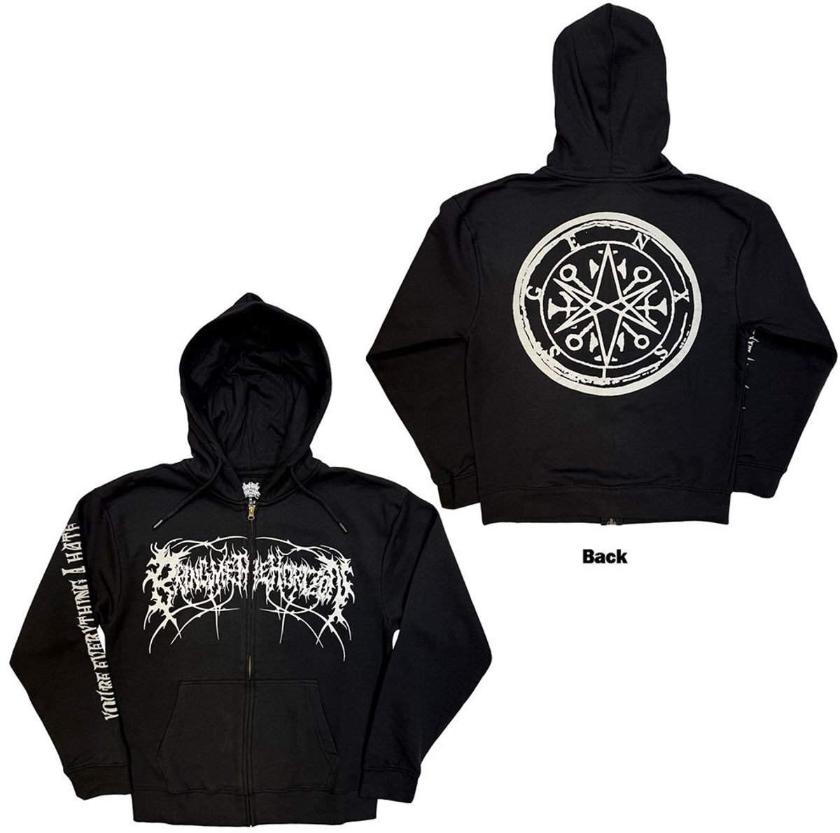 Bring Me The Horizon - Metal Logo Genxsis Vest met capuchon - XL - Zwart