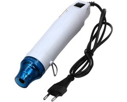 Gsedaox-Heteluchtpistool- Verfafbrander 300W 220V - 200°C - Heatgun - Warmtepistool - Doe-het-zelf - Wit Blauw
