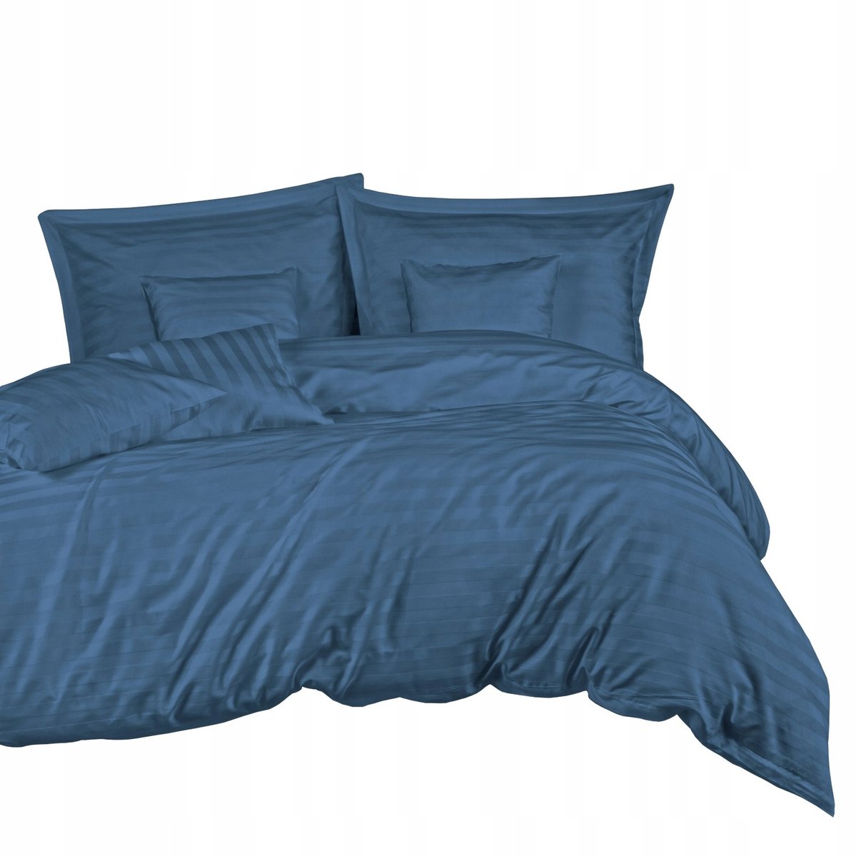 Bamboe Katoenen Beddengoed 160x200cm - Blauwe Strepen, 7 Stuks