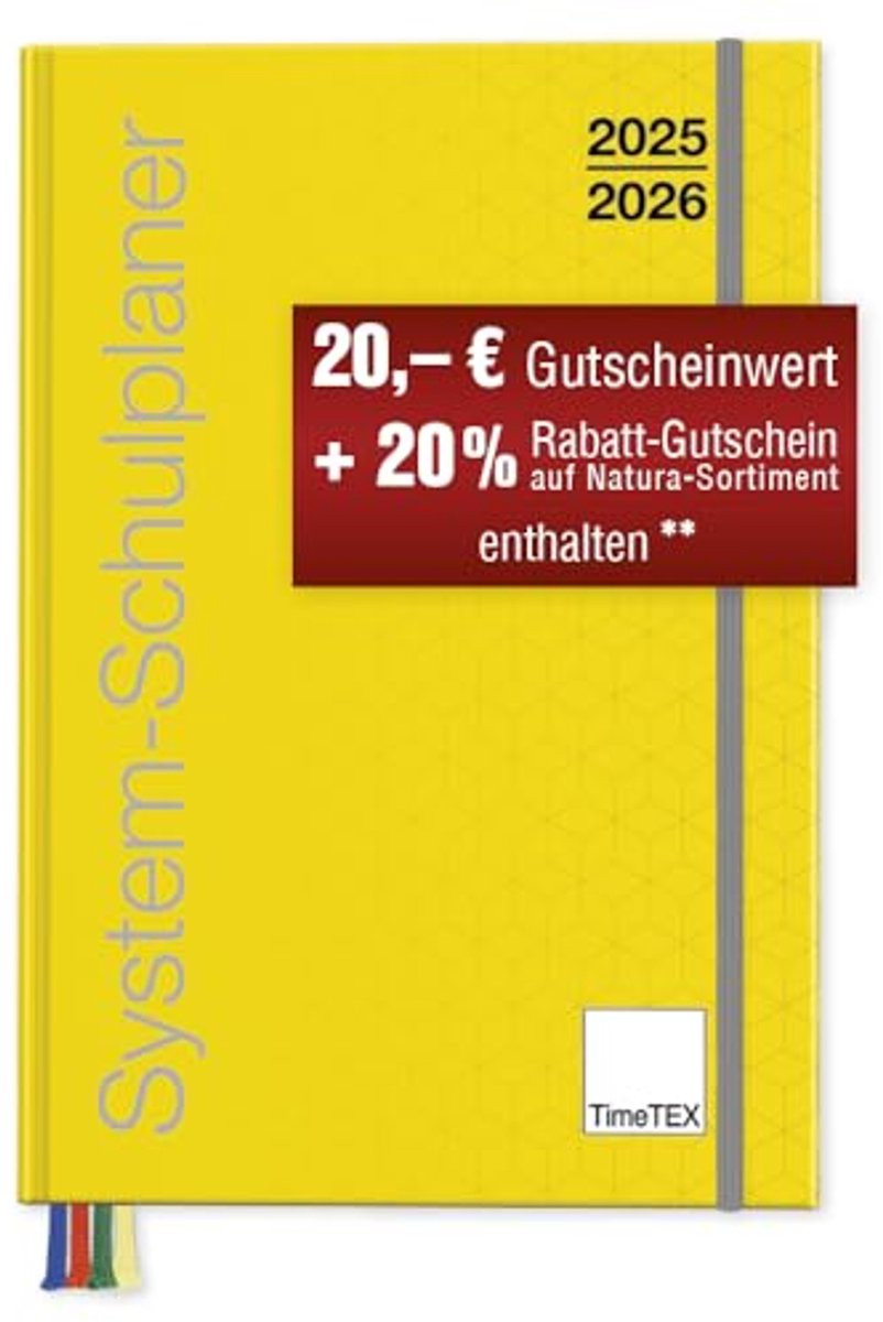 Schoolplanner A4-Plus - Lerarenagenda - Lessen Plannen - Breed Sluitrubber - A4-Plus - Geel