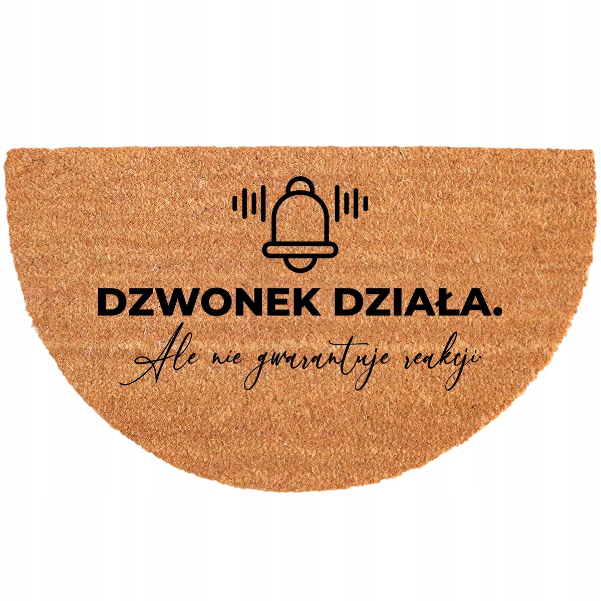 Halvemaanvormige Kokosmat 40x70cm - Antislip & Duurzaam