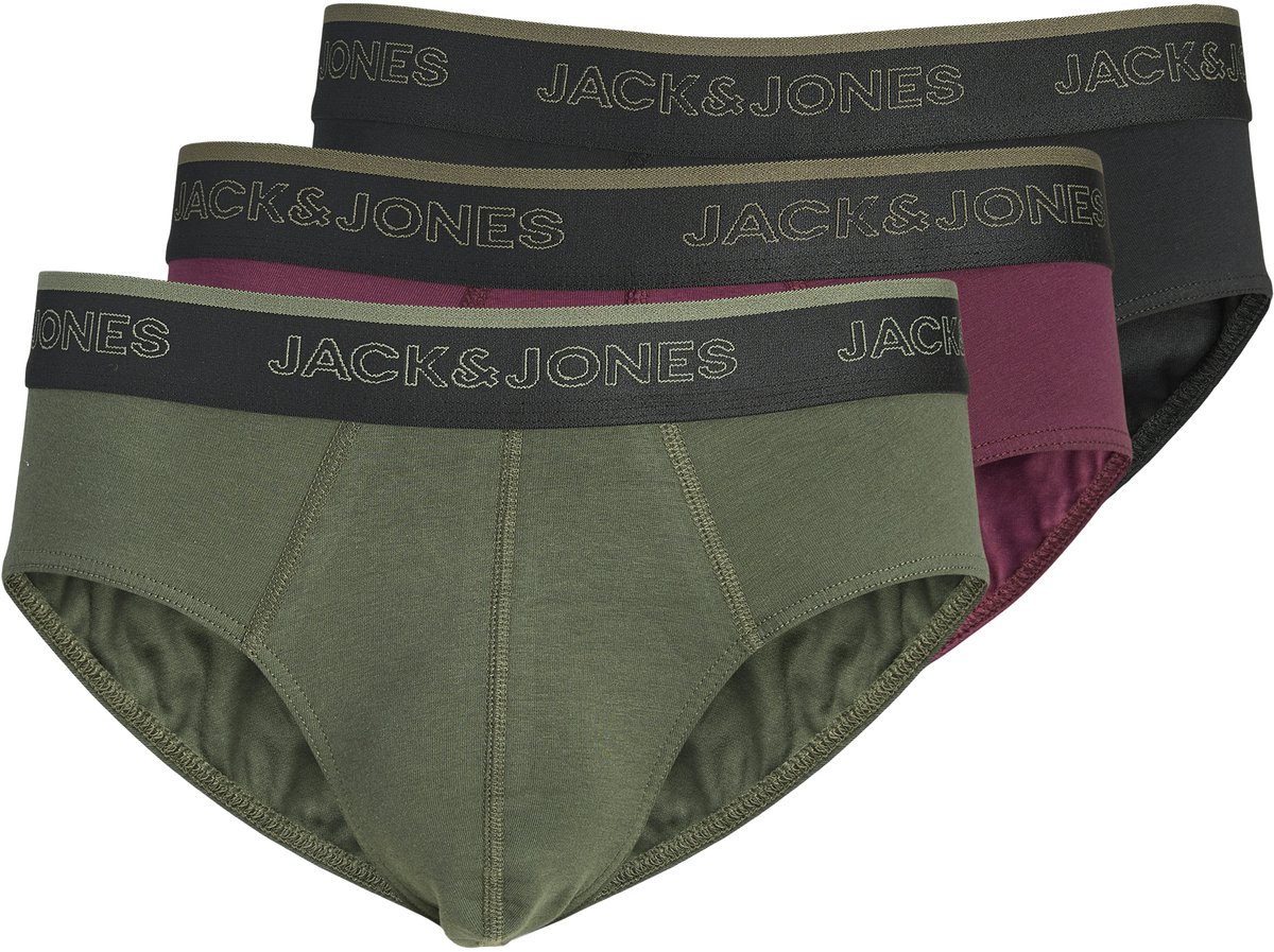 JACK&JONES - JACADRIAN SOLID BRIEFS 3-PACK - Heren - Onderbroeken