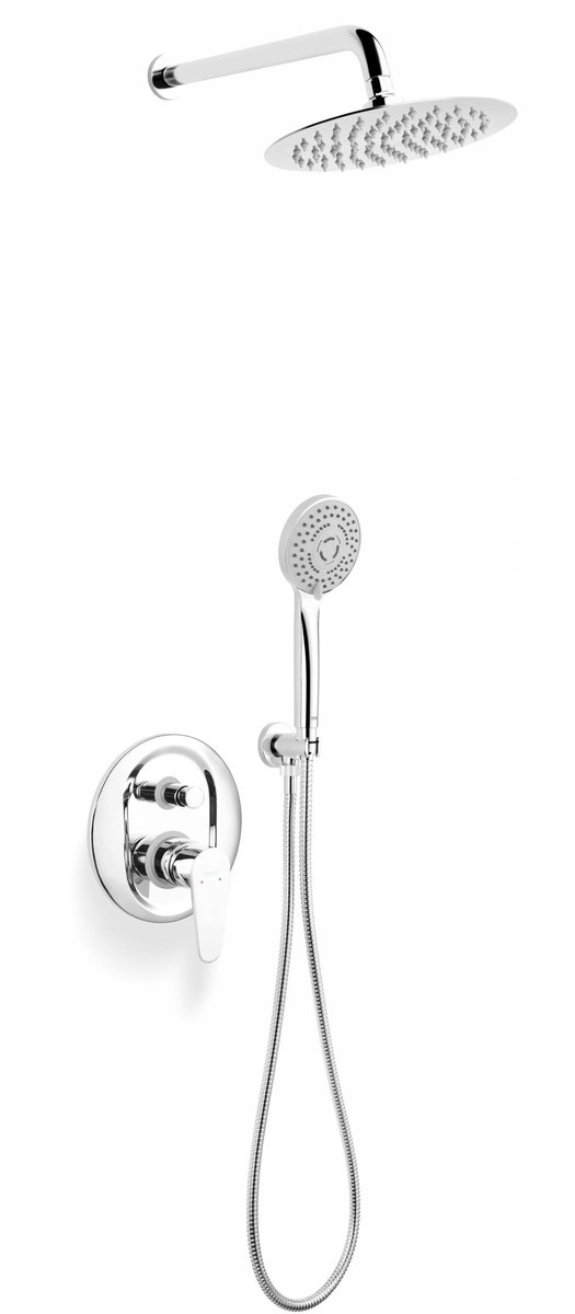 Ferro Algeo Inbouw Doucheset Chroom met Regendouche en Handdouche