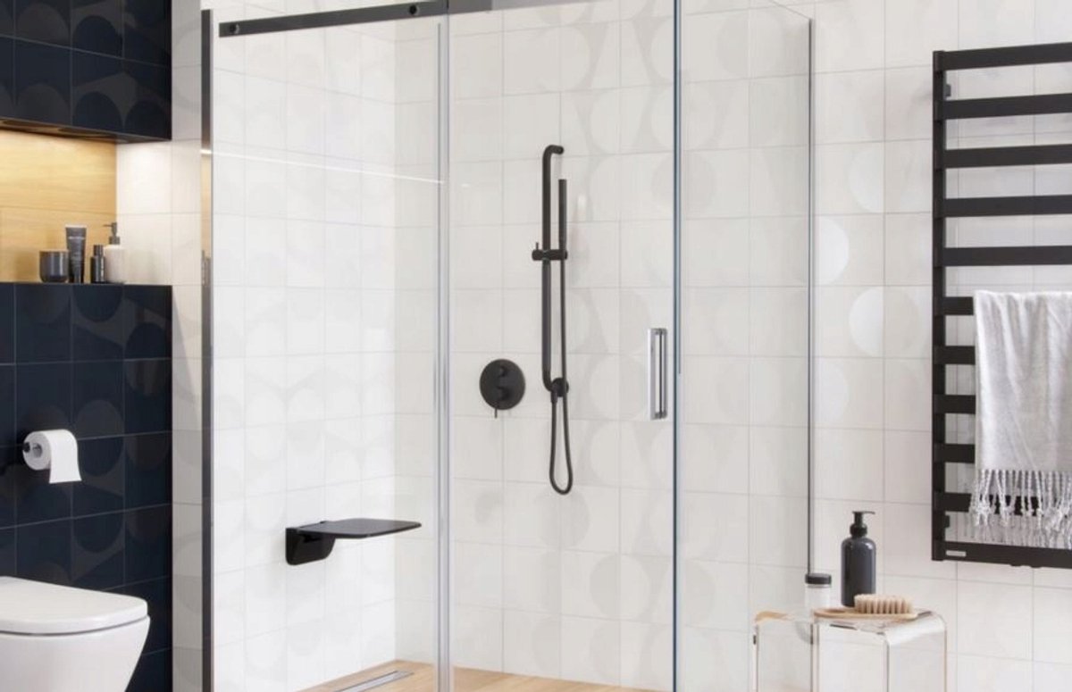 Excellent Hendi Douchegreep Zwart Mat 75cm