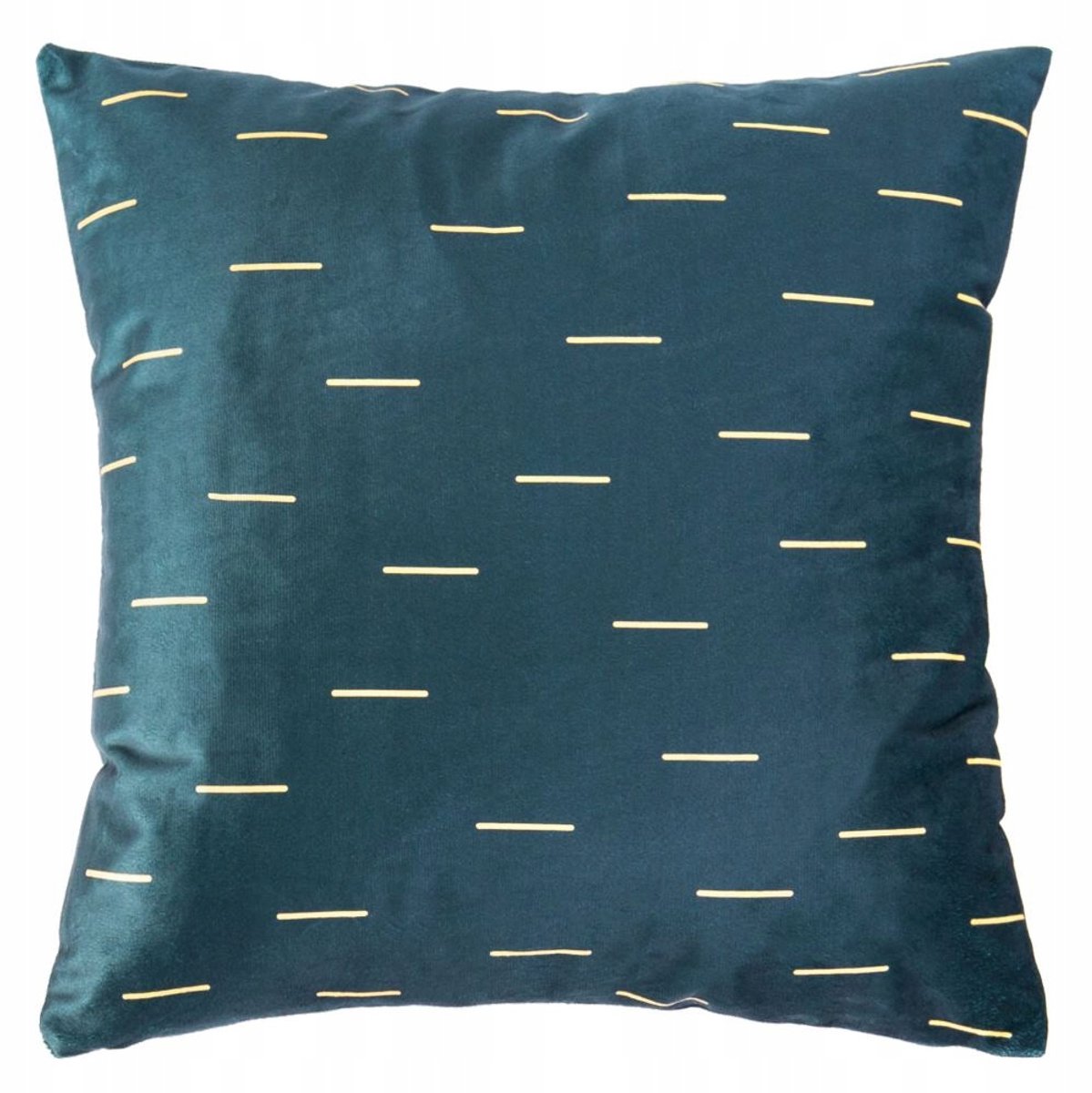 Decoratieve Kussensloop 40x40cm Zwart met Gouden Strepen