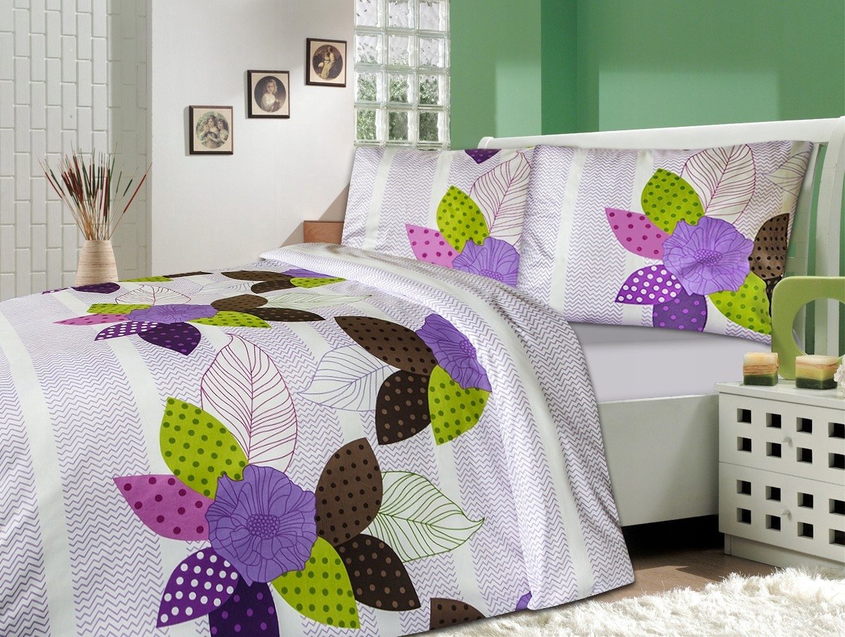 Katoenen satijnen beddengoed set 200x220 cm MIRA