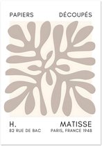 Matisse - Affiche taupe océan profond A4 21x29,7 cm