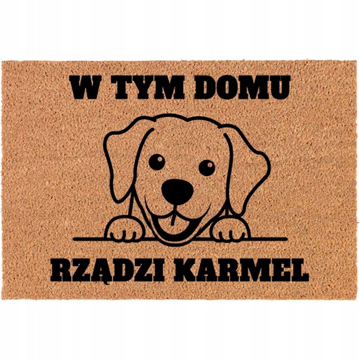 Kokosmat Deurmat 60x40cm - Personaliseerbaar met Huisdiernaam