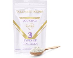 Collagen Complete+ – 500GR - Collageen Poeder Type I, II & III met Vitamine C, Hyaluronzuur, Biotine & Zink – Voor Huid, Haar, Nagels & Gewrichten – Suikervrij, Glutenvrij, Lactosevrij - Collageen - Collageen poeder