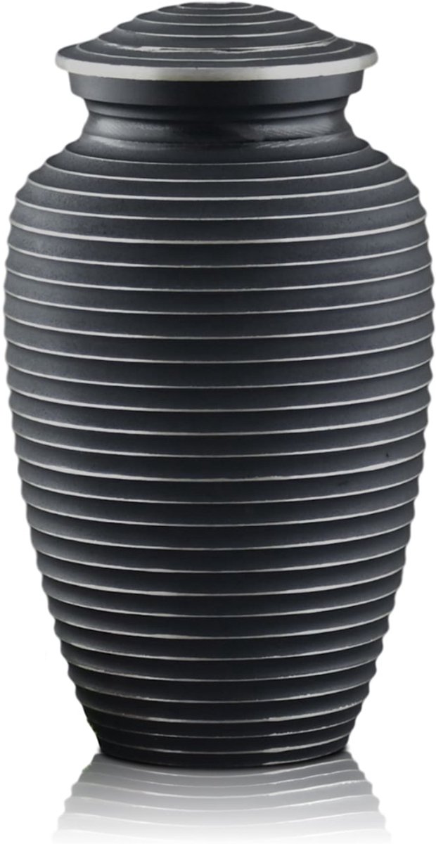 Akerz urn donker - 3.5 Liter - Crematie Urn - Voor Huisdieren of Menselijk As - Crematie As - Urn - Begrafenis
