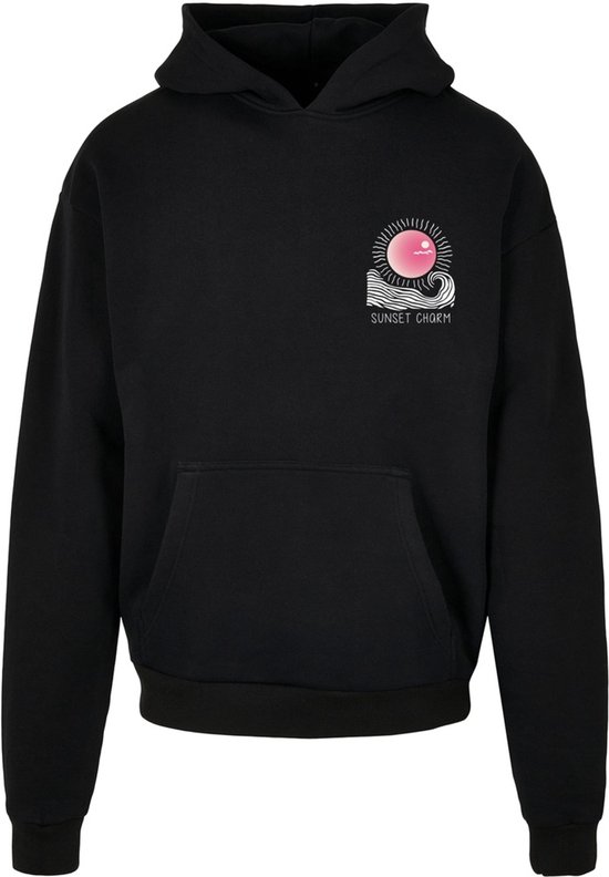 Sweat à capuche surdimensionné Sunset Charm Merchcode MP0008529 Noir - S