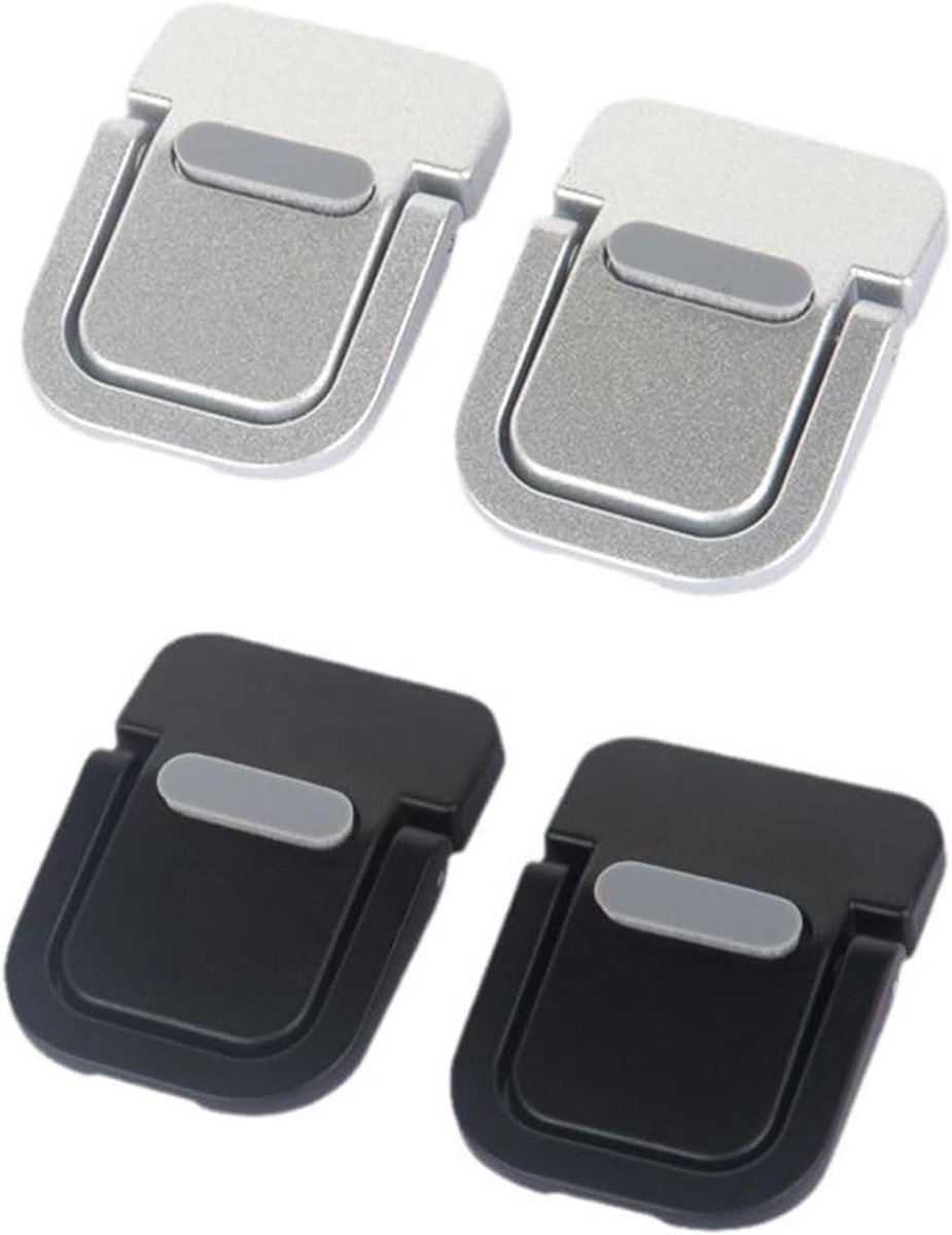Image of 4-delige set computerstandaard met zelfklevende mini-standaard en draagbare standaard - laptopaccessoires met toetsenbordhouder