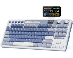 Royal Kludge RKM87 – Mechanisch Gaming Toetsenbord – Draadloos – Gaming Keyboard – Met LCD-Scherm