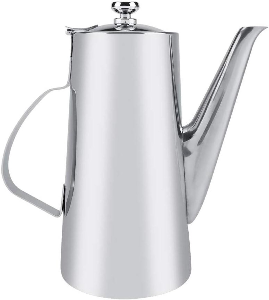 JHubers Goods - - Theekoker 2 liter van verdikt roestvrij staal - Hittebestendig - Theepot voor thee en koffie - Levensmiddelenkwaliteit
