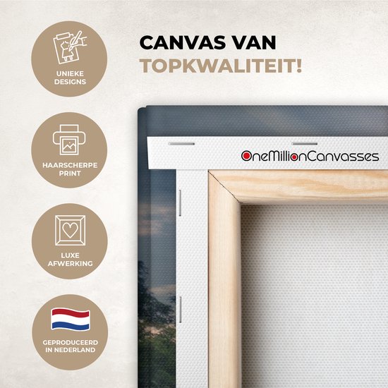 Peintures sur Toile Fleurs - Soleil - Printemps - 120x90 cm - Décoration murale