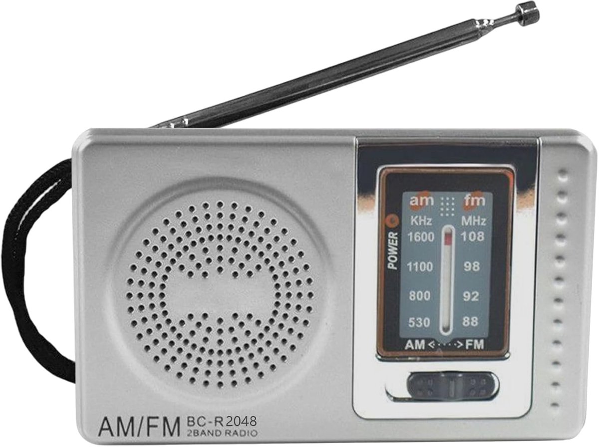 Draagbare AM/FM Zakradio - Lichtgewicht, Sterke Ontvangst & Langdurig Gebruik