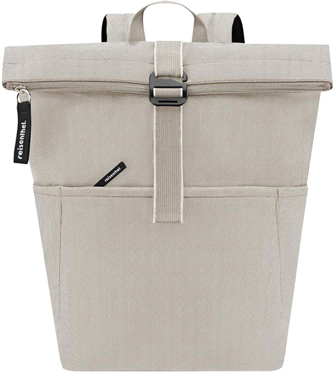 Reisenthel Rolltop Backpack Rugzak - 15,6 Inch laptop - 22L - Herringbone Zand