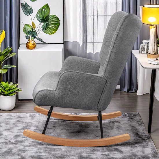 FEEOHOME Schommelstoel, schommelstoel, borstvoedingsstoel, babykamer