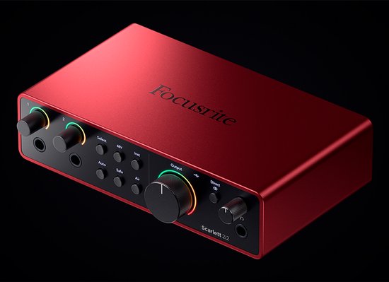 Focusrite Scarlett 4e génération 2i2 - Interface audio USB, 2 entrées / 2 sorties